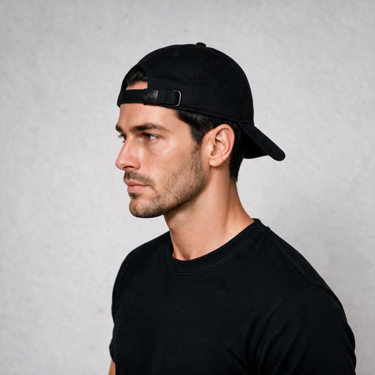 The cap worn the usual way round